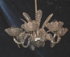 Murano-Glaslüster aus den 40er Jahren im Barovier-Stil